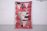 Colorful handmade moroccan rug 3.6 FT X 6.8 FT