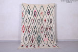 Vintage handmade moroccan berber rug 4.9 FT X 10.5 FT