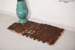 Old handmade Moroccan small rug - 1.6 FT X 2.9 FT