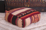 Moroccan flatwoven berber handmade rug pouf