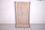 Old handmade Moroccan rug 3.4 FT X 6.9 FT