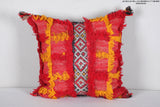 Vintage kilim moroccan pillow 16.5 INCHES X 17.7 INCHES