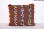 Brown Moroccan pillow 17.7 INCHES X 14.9 INCHES