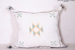 Vintage moroccan pillow 16.9 INCHES X 19.2 INCHES