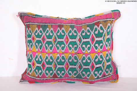 Vintage moroccan pillow 16.1 INCHES X 20.8 INCHES