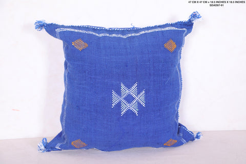 Vintage moroccan pillow 18.5 INCHES X 18.5 INCHES