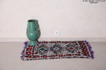 Small handmade berber Moroccan rug ,  1.8 FT X 3.2 FT
