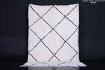 Moroccan handmade berber beni ourain rug 4.5 FT X 6.4 FT