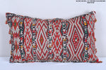 Vintage moroccan handwoven kilim pillow 14.1 INCHES X 22.8 INCHES