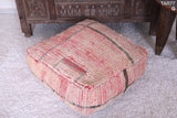Moroccan ottoman berber pink rug pouf