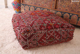Handmade berber vintage old rug Pouf