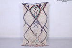 Handwoven Moroccan Rug 3.1 x 6.1 ft | Geometric Artisan Design