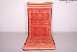 Handmade Moroccan Hallway rug 4.3 ft x 11.3 ft