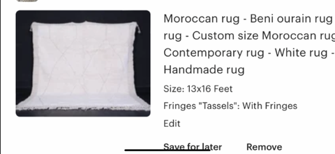 Custom rug 13x16